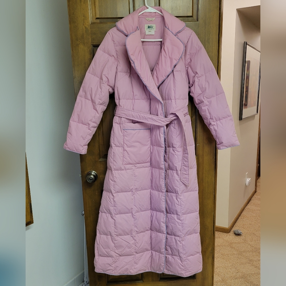 Vintage REI Long Down Wrap Coat